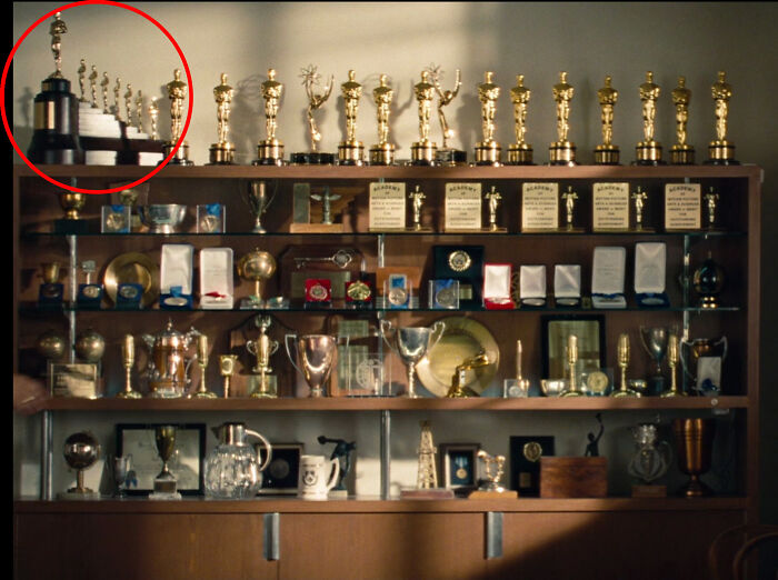 In Saving Mr Banks (2013), You Can See The Special Oscar That Walt Disney Won For Snow White And The Seven Dwarfs