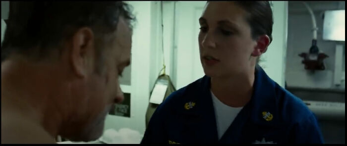 In Captain Phillips (2013), The Medic In The Infirmary Scene Was A Real Navy Medic (Danielle Albert). The Director Told Her To Treat Tom Hanks Like It Was A "Regular Military Exercise". The Sequence Was Unscripted And Improvised