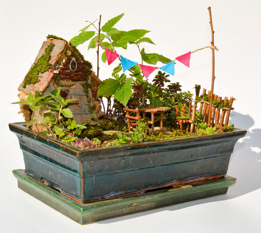 I Started Making Tiny Gardens At Home To Relax From My Everyday Job (28 Pics)