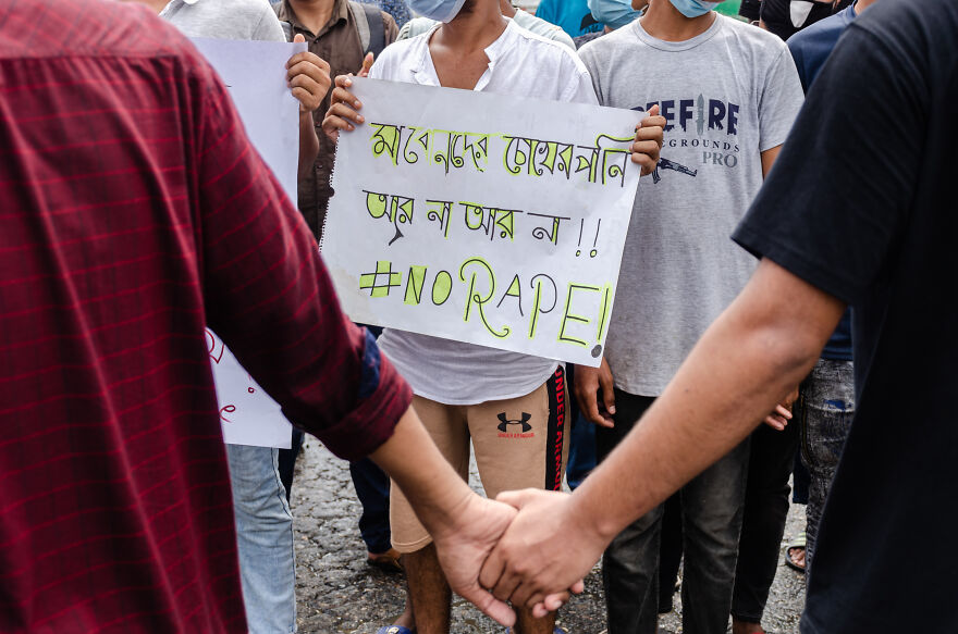 Photographer Shows The Protest Against Rape In Bangladesh.