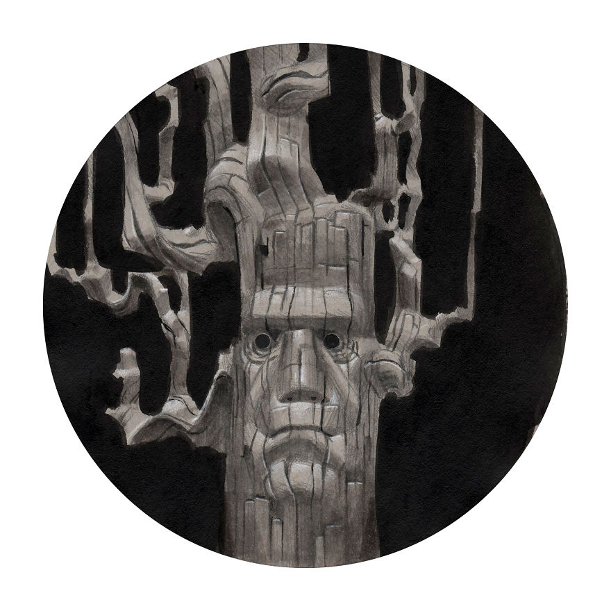 I Paint Tree Portraits With Personality. I Paint Tree Portraits With Personality.
