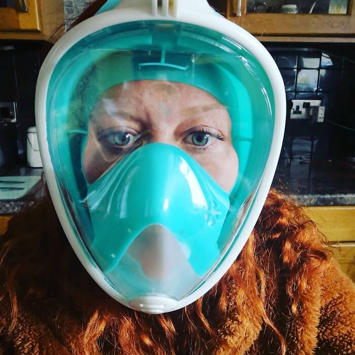 Husband Asked What I Wanted For My Birthday. I Replied, Asking For A Posh Face Mask To Pamper At Home. Suppose A Snorkel Is The Same Thing