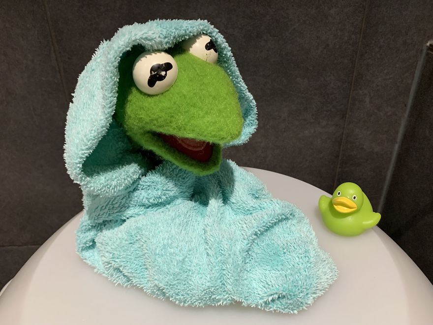 Kermit Took Over My Home Office During Covid-19 Pandemia Kermit Took Over My Home Office During Covid-19 Pandemia