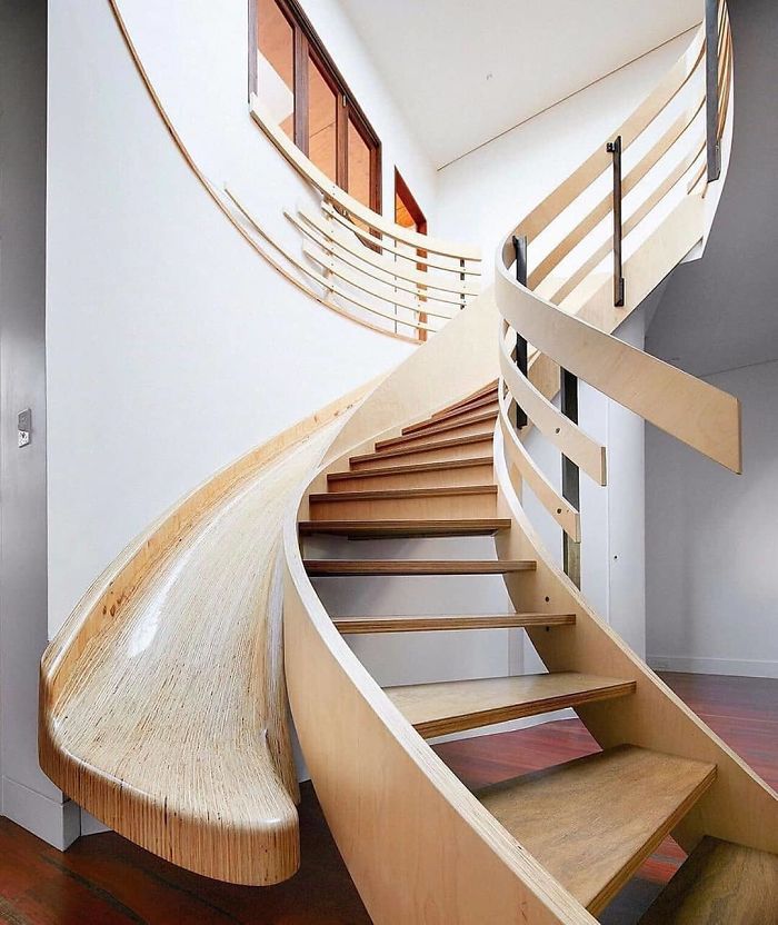 Indoor Wood Slide / Staircase By Archology
