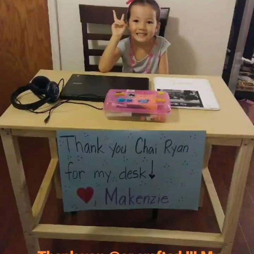 California Man Finds A New Passion In Building Desks For Kids In Need