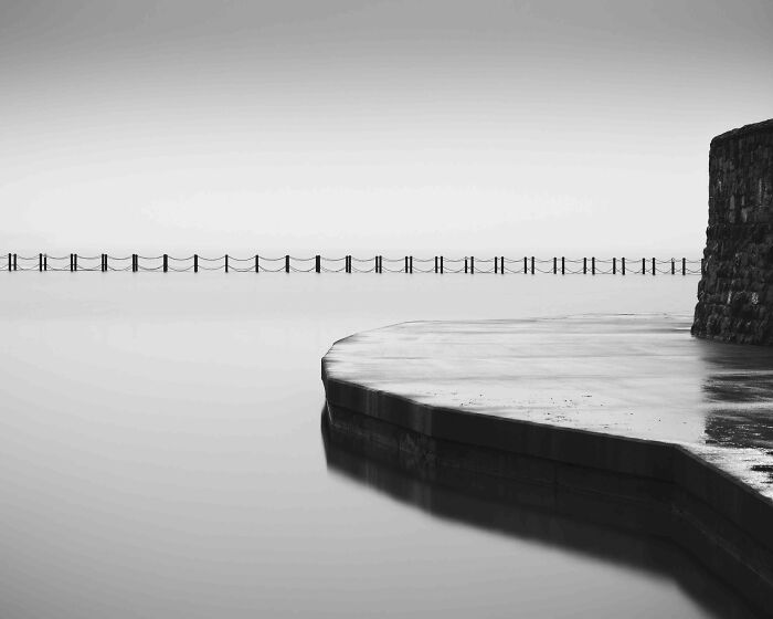 Black And White Commended: Edward Rumble, 'Tidal Pool', Somerset
