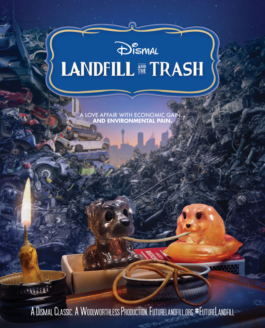 We Made These Posters Of Disney "Ooshie" Toys In A Landfill To Show Supermarkets They Need To Stop Doing Irresponsible Promos