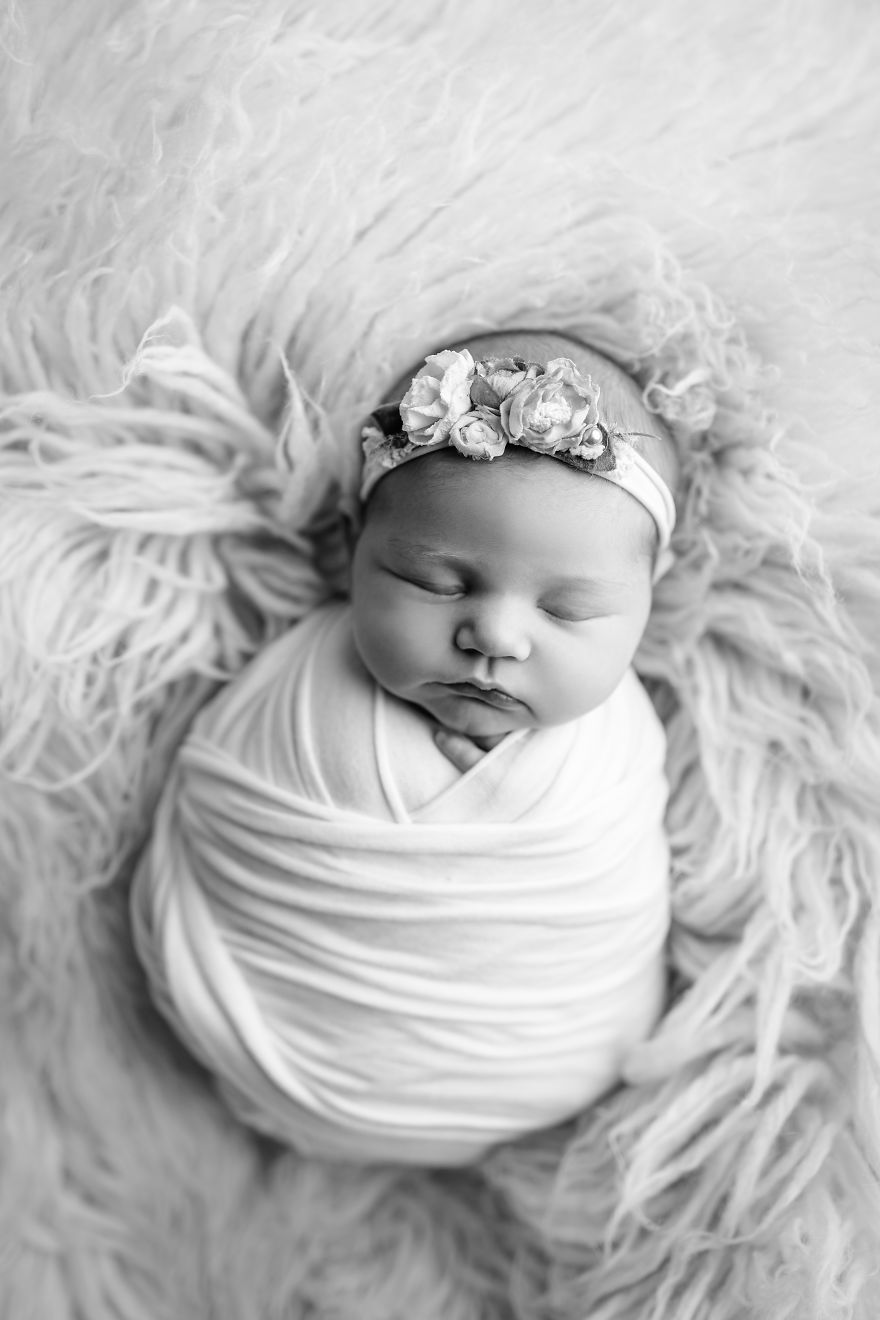 Gorgeous Newborn Baby Girl In Chicago