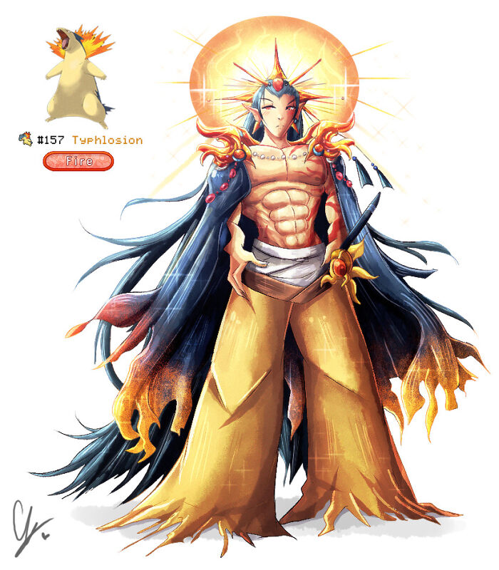 Adult Hino As The Typhlosion