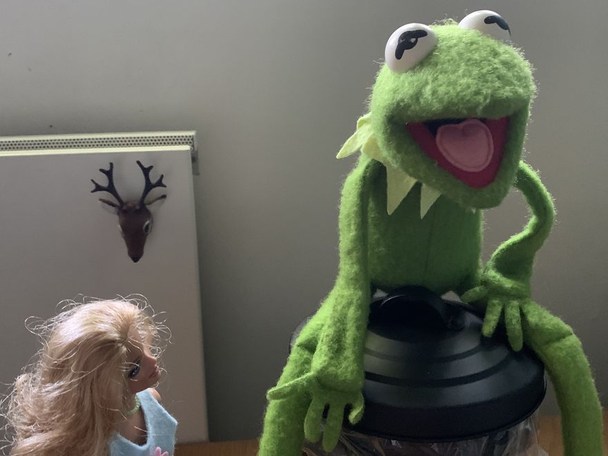 Kermit Took Over My Home Office During Covid-19 Pandemia Kermit Took Over My Home Office During Covid-19 Pandemia