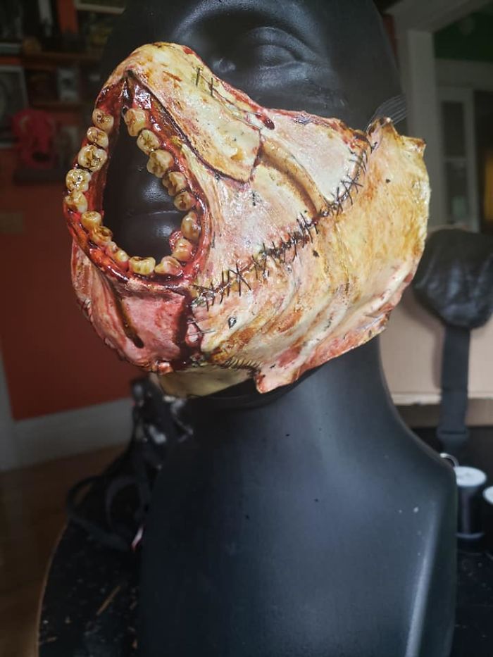 Realistic Masks Made From Cloth. Realistic Masks Made From Cloth.
