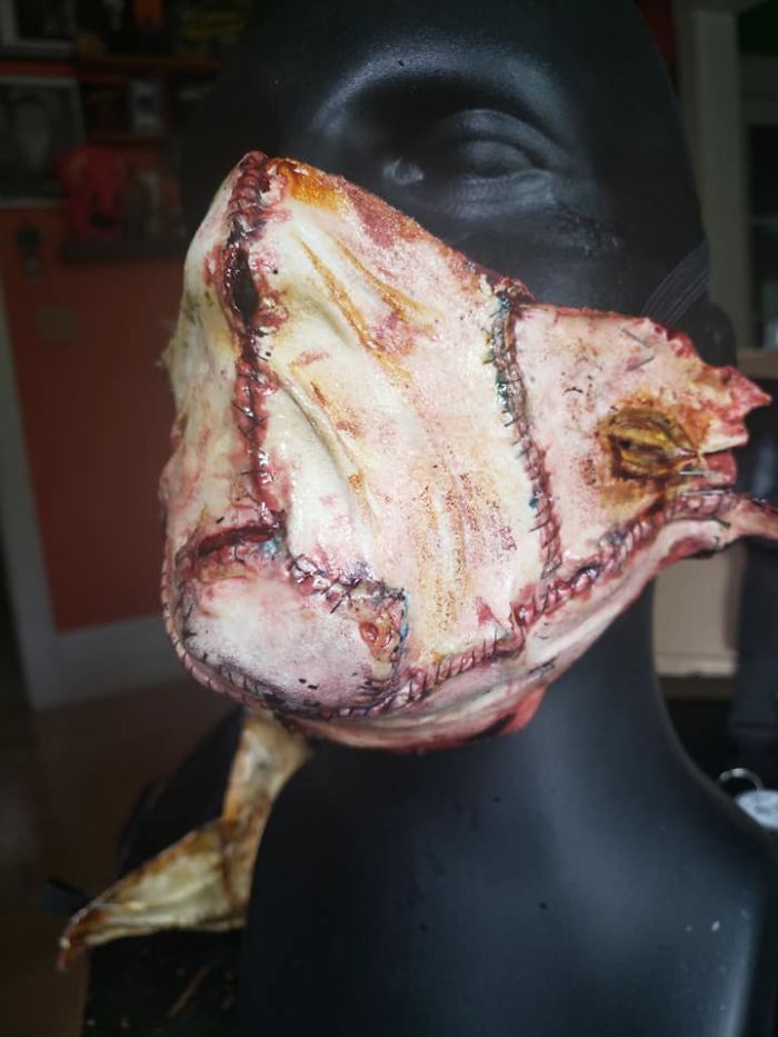 Realistic Masks Made From Cloth. Realistic Masks Made From Cloth.