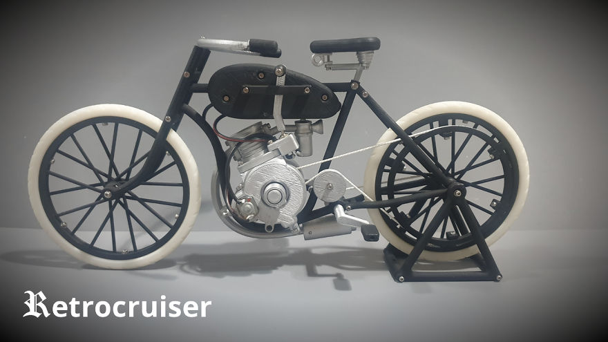 3D Printed Retrocruiser ...build Your Own Motorbike Model 3D Printed Retrocruiser ...build Your Own Motorbike Model