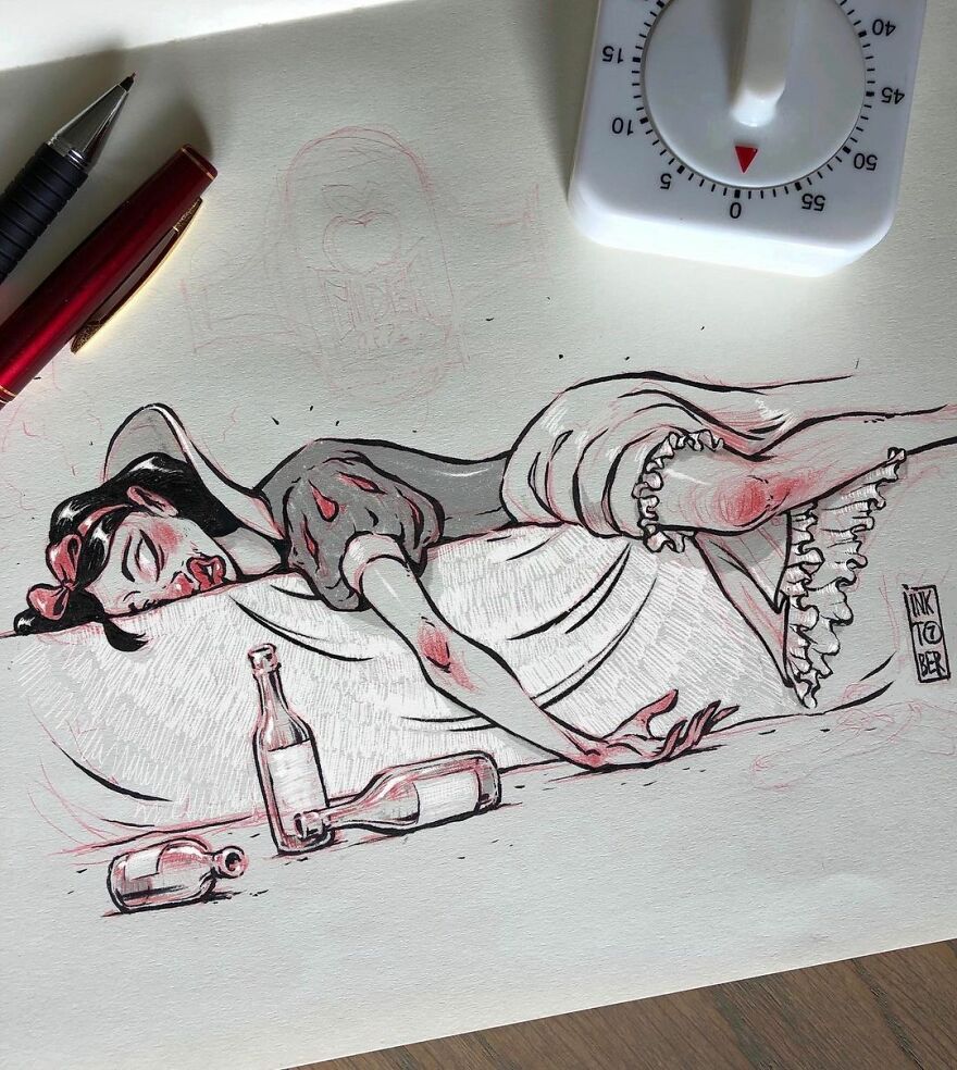 Russian Artist Creates Dark And Macabre Illustrations That Seem To Come Out Of A Nightmare