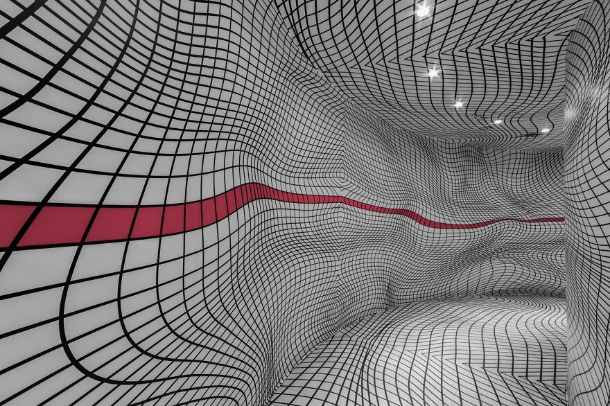 Follow The Red Line (Remarkable Artwork In Architecture & Urban Spaces Category)