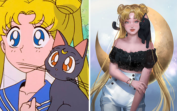 Usagi & Luna (Sailor Moon)