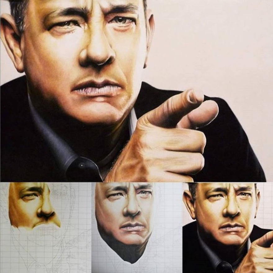 Tom Hanks Speed Drawing By Sielukart