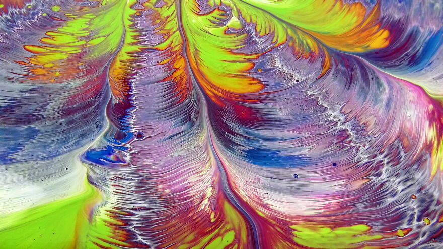 Gorgeous Details With Leaky Cup ~ Acrylic Pour Painting Gorgeous Details With Leaky Cup ~ Acrylic Pour Painting