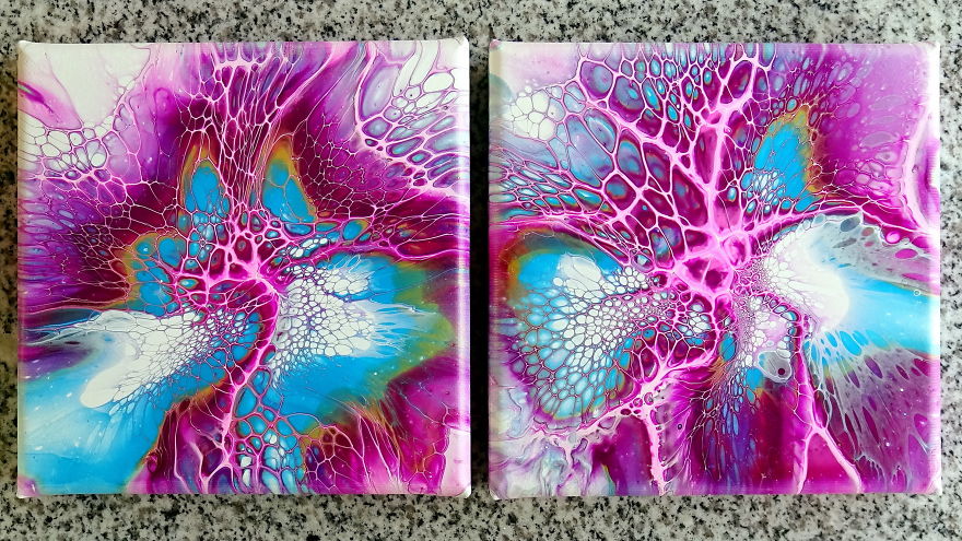 Pink Dragon ~ Bloom Technique ~ Acrylic Pour Painting ~ Trying My Pouring Medium
