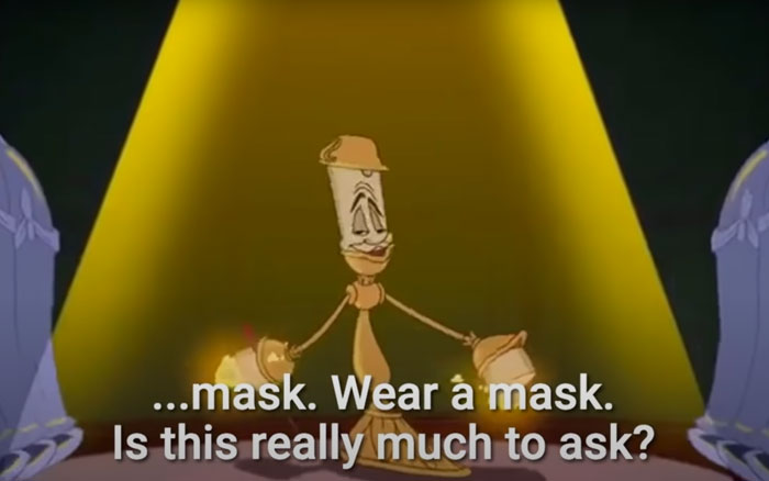 This "Be Our Guest" Parody Calls Out Covid-19 Deniers And Reminds People To Wear A Mask