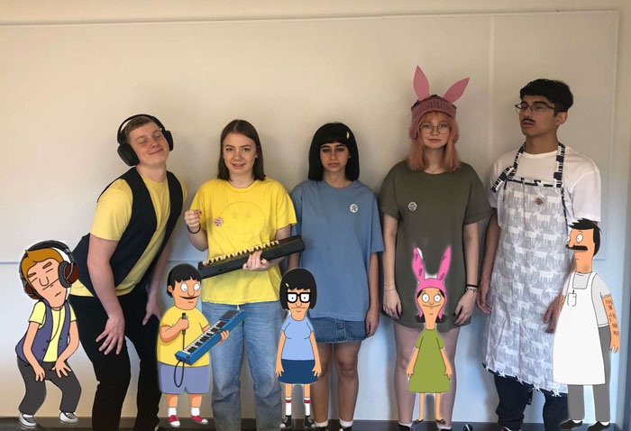 Me And My Friends For The School Halloween Competition! We Won Best Group