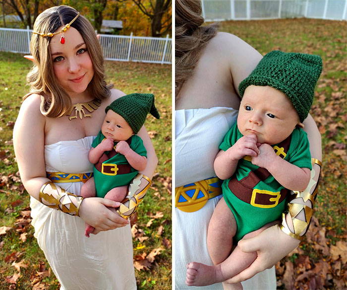 We Named Our Newborn Lincoln For The Very Purpose Of Using Link As A Nickname. So Of Course His First Halloween Costume Was A No Brainer