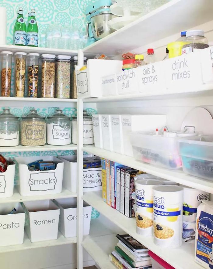 Organize Your Pantry With Labeled Bins