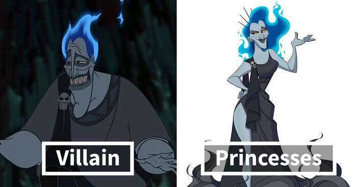 Artist Turns Well-Known Disney Villains Into Princesses And People Are Loving It