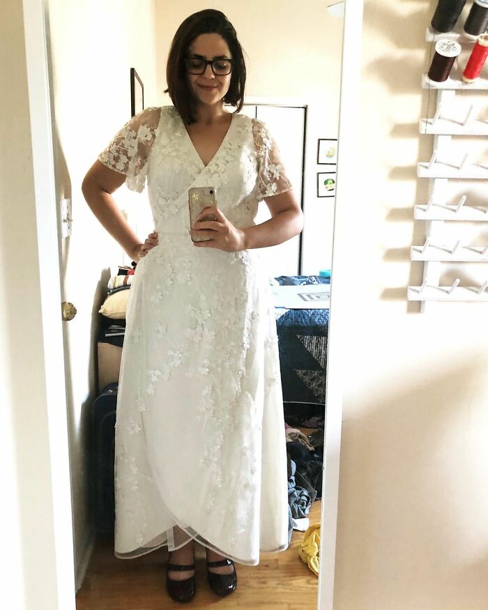 Year Ago Today I Started Making My Wedding Dress! I Gave Myself Over Two Months To Make It But I Was So Pumped That I Finished It In Two Weekends