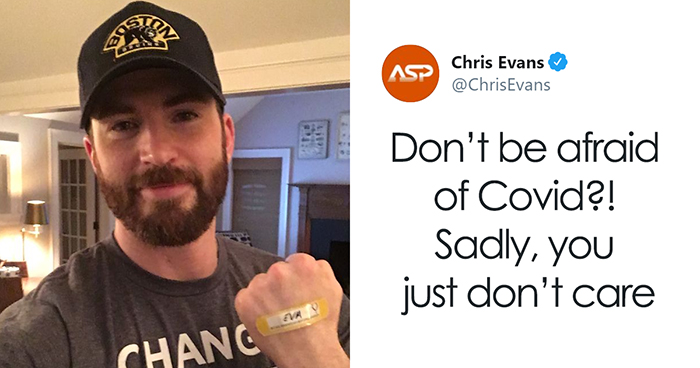 Trump Tells Americans Not To Be Afraid Of Covid-19, Chris Evans And Others Clap Back