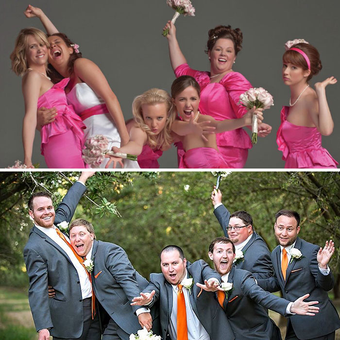 My Friend's Wife Wanted Us Groomsmen To Do A Pic Similar To The Bridesmaids Poster. I'd Say It Came Out Better Than I Expected
