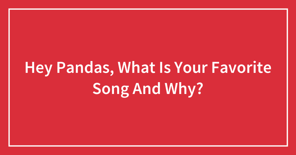 Pandas, What Is Your Favorite Song And Why? (Closed) | Bored Panda