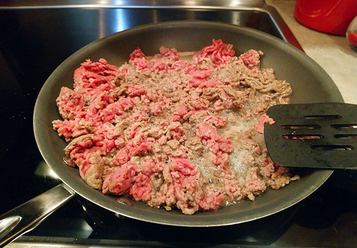 Ground meats should reach 160°F for at least one second before consuming