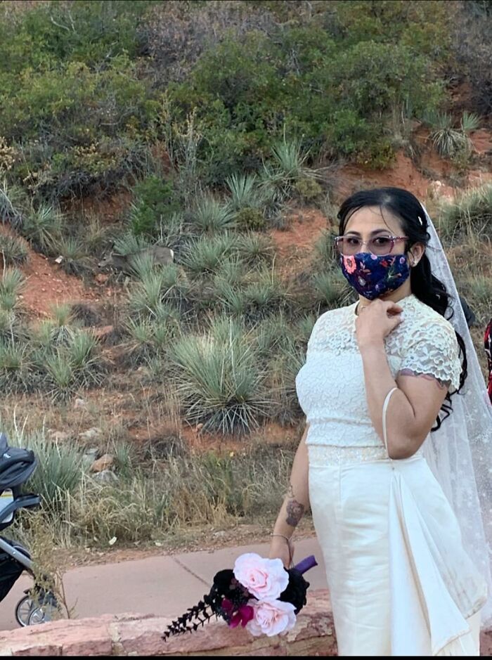 I Got Married Yesterday At Garden Of The Gods And I Had To Take A Picture With The Deer In The Background