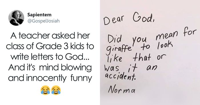 Teacher Has Her 3rd Grade Students Asking Questions To God And Their  Letters Are Beautifully Innocent | Bored Panda