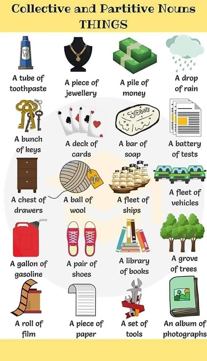 Collective and partitive nouns