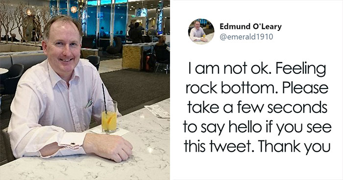 Man Gets Overwhelming Support From People All Over The World After Tweeting ‘I’m Not OK’