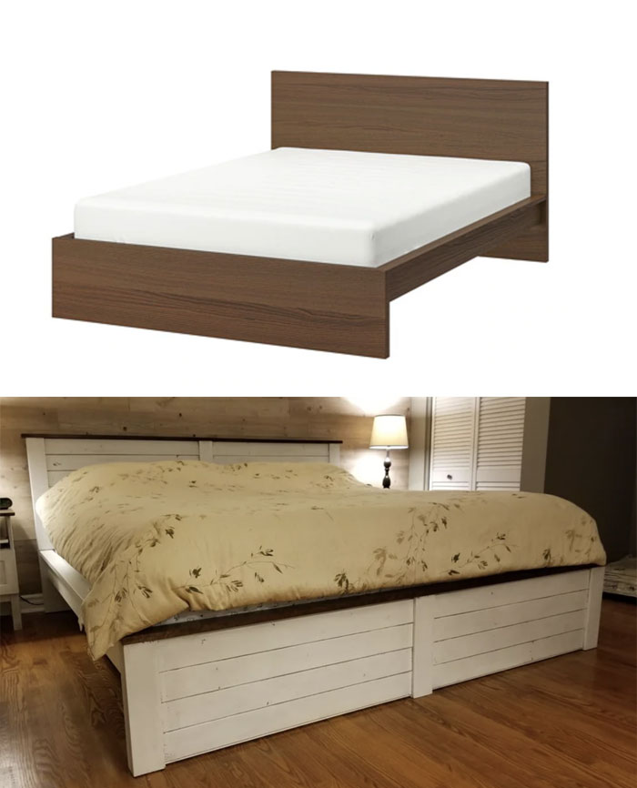 I Gave My Malm Bed A Country Style Makeover. Let Me Know What You Think ...