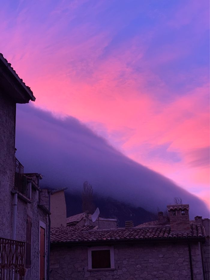 This Massive Cloud Was Gently Rolling Down The Mountain In Italy