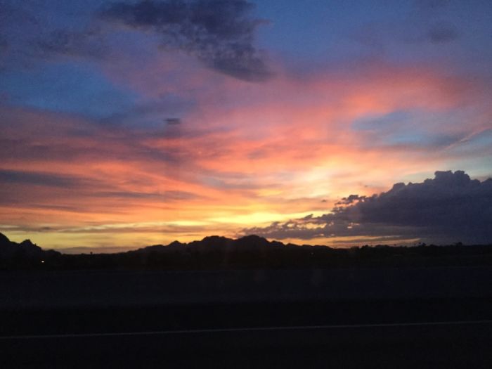 Sun Set In Arizona