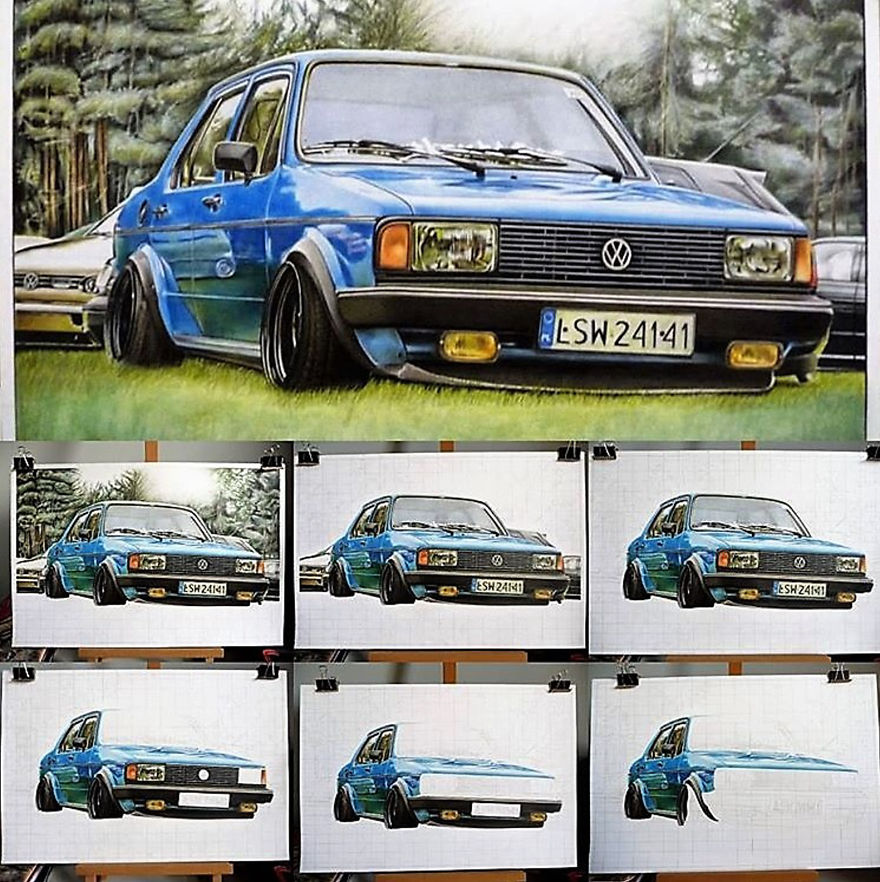 Vw Jetta Speed Drawing By Sielukart