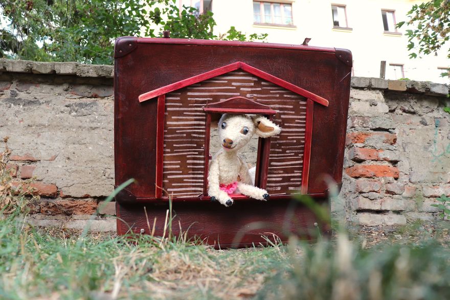 small Puppet Theatre From A Suitcase
the Fairy Tale About Baby Goats
