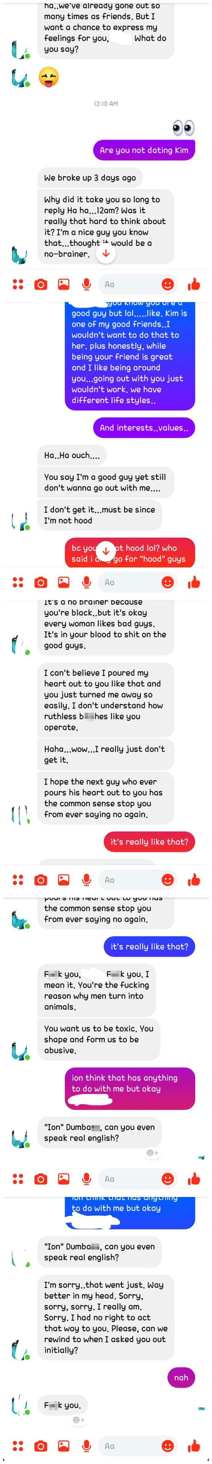 One Of My "Friends" "Confessed" His "Feelings" For Me. I'm All The Sudden The Reason For Toxic Men For Rejecting Him. P.s Sorry For My Font