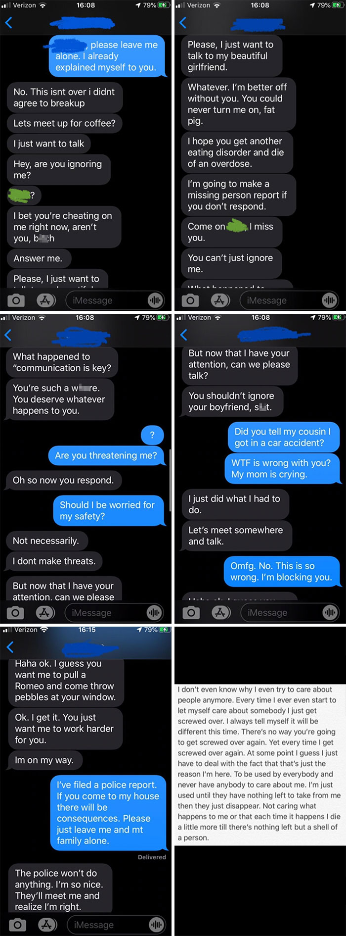 I (19f) Broke Up With My Boyfriend (25m) Of 2 Months Only To Find Out He Was A “Nice Guy.” Bullet Dodged. The Last Bit Of Our Text Conversation And A Post He Made On Instagram A Couple Days Later