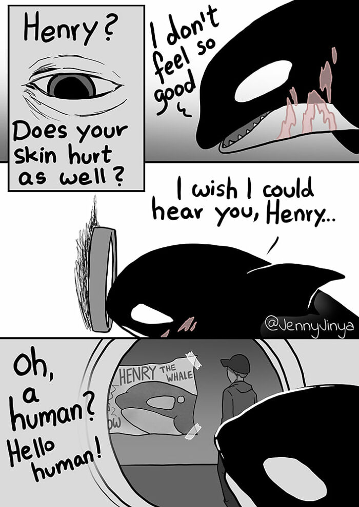 Artist Who Makes People Cry With Her Animal Abuse Comics Just Released A New Tragic One About Orcas