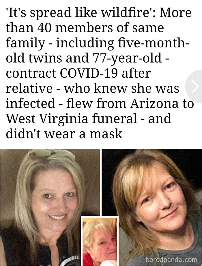 Karen Willing Infects 40 Members Of Her Own Family With Covid-19