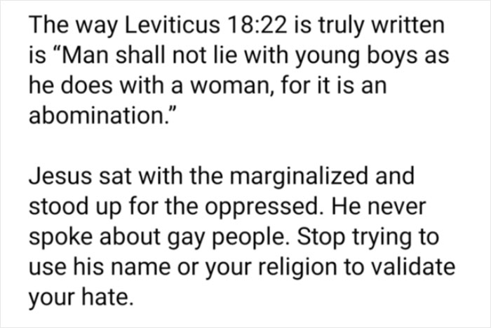 People On Social Media Point Out That The Bible Was Translated Wrong And Didn't Say Anything About Homosexuality