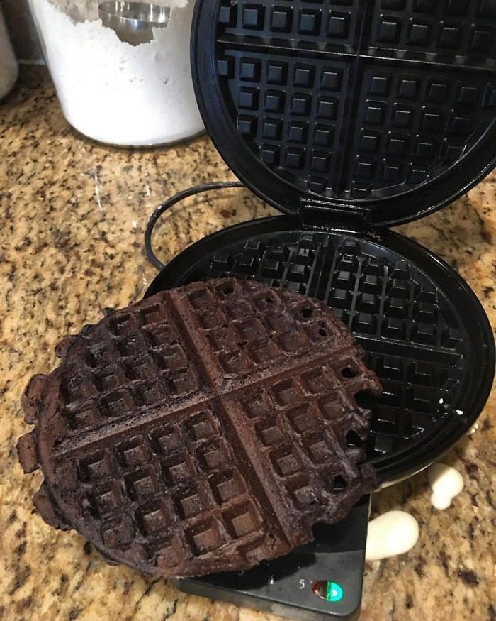 I'm Not Saying That She Has Pregnancy Brain. I Mean It’s Also Possible That She Made Chocolate Waffles. Either Way It Smells Like A Delicious Campfire In Our Kitchen