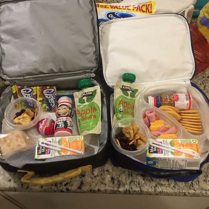 I Have Such Sever #pregobrain That If I Didn't Take #lunchbox Pictures I Would Forget What To Pack. I Totally Reference These The Next Day. I'm Trying Out Ham For The Toddler And Craizens And Dried Bananas But The 1st Grader Told Me To Take The Dried Fruit Out Because It's Gross.