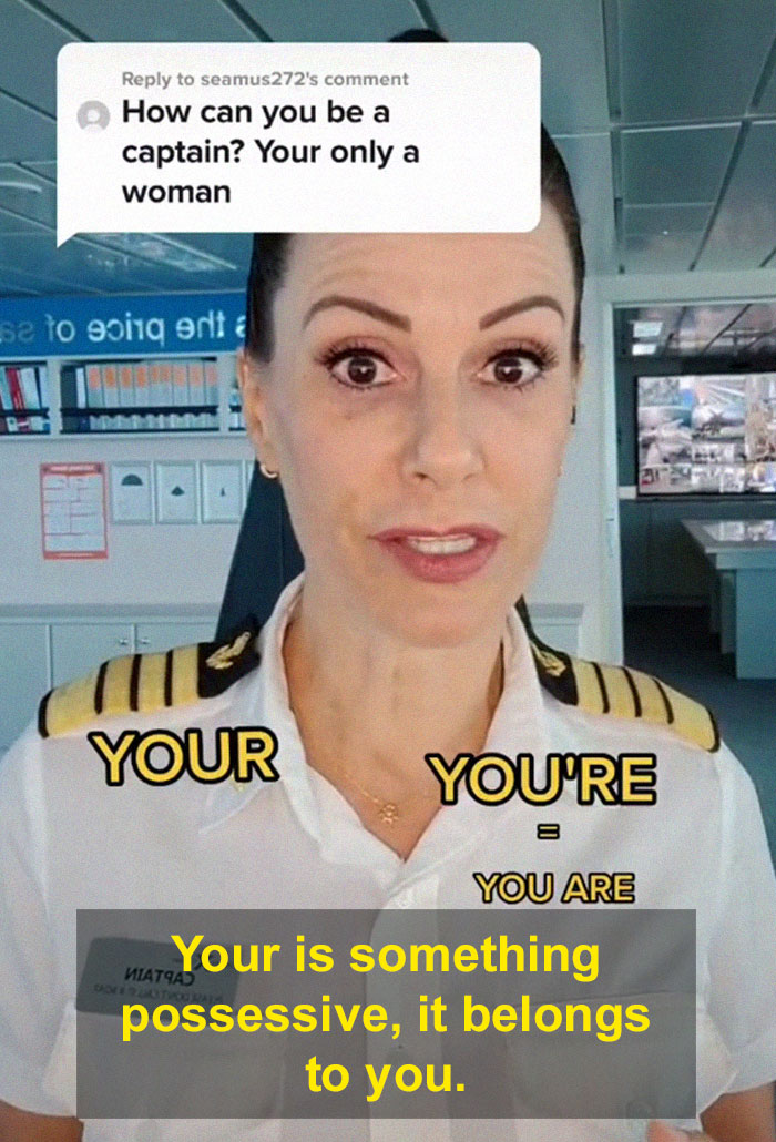 Someone Asks This Captain ‘How Can You Be A Captain? Your Only A Woman,’ Gets Shut Down With A Hilarious Response